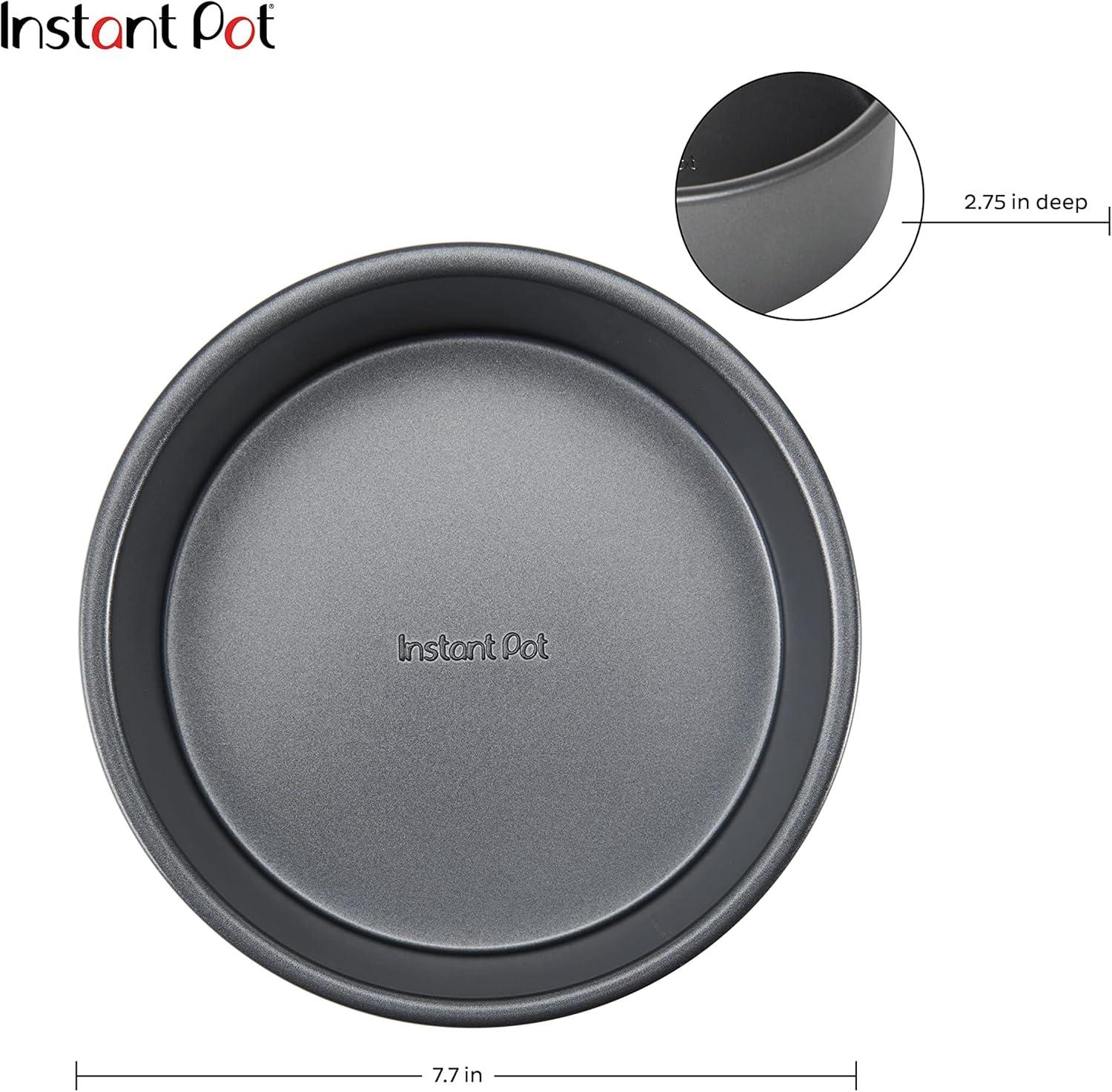 Gray Non-Stick Round Cake Pan for Instant Pot