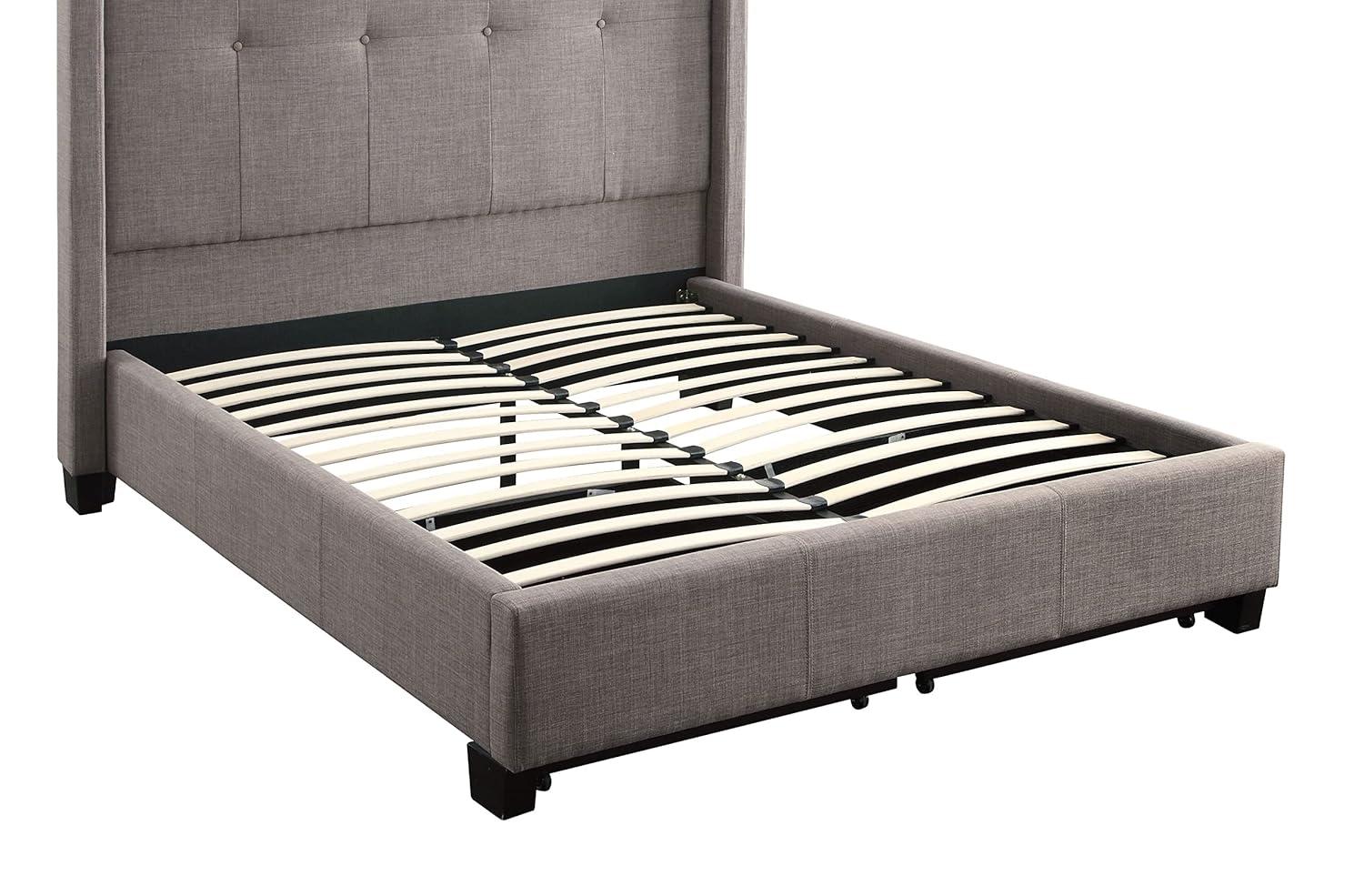 Geneva - Madeleine Dolphin Upholstered Panel Storage Bed