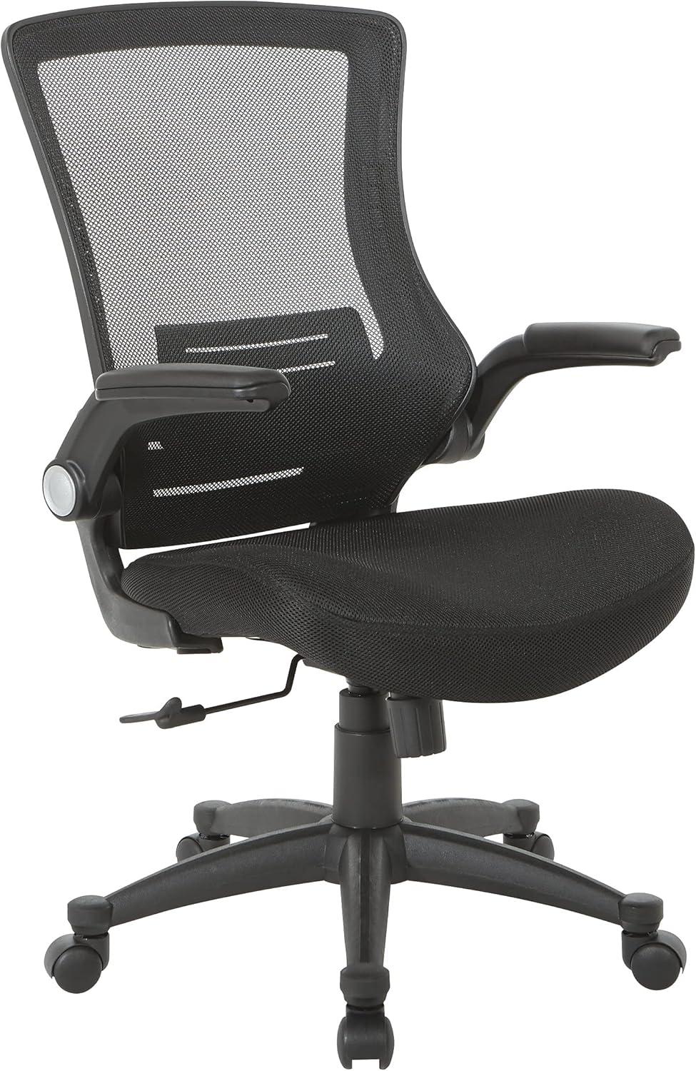 Black Mesh Executive Office Chair with Lumbar Support