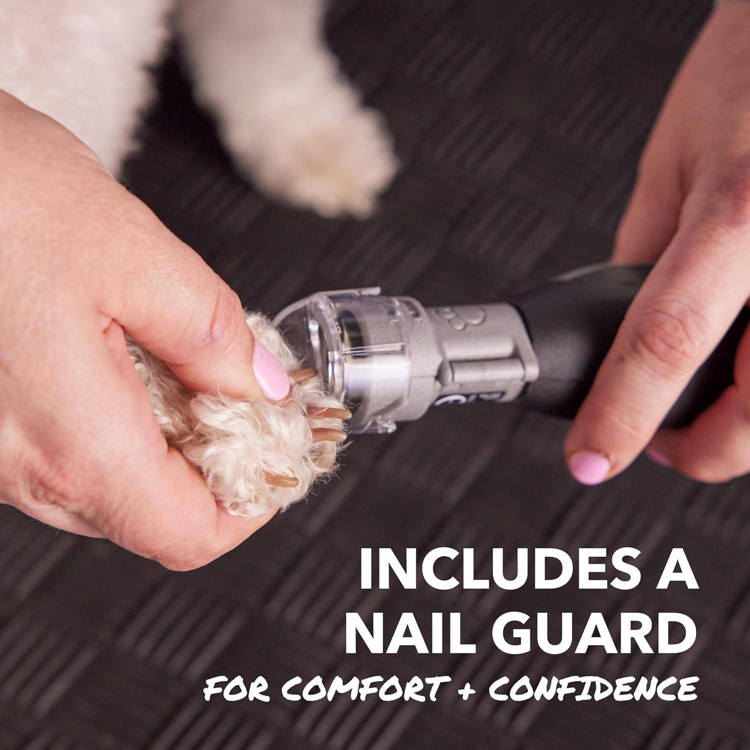 Cordless Black and Silver Pet Nail Grinder Kit