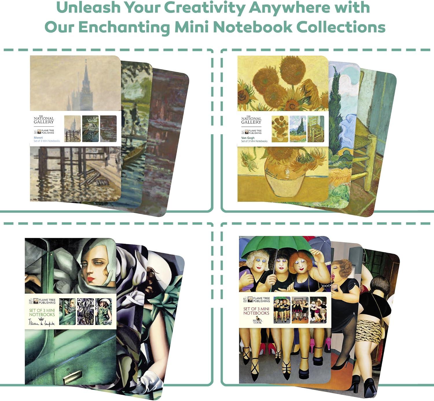 Mini Notebook Collections Claude Monet Set of 3 Mini Notebooks, (Hardcover)