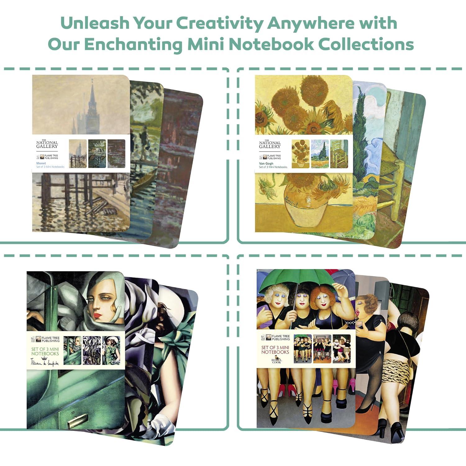 Mini Notebook Collections Claude Monet Set of 3 Mini Notebooks, (Hardcover)