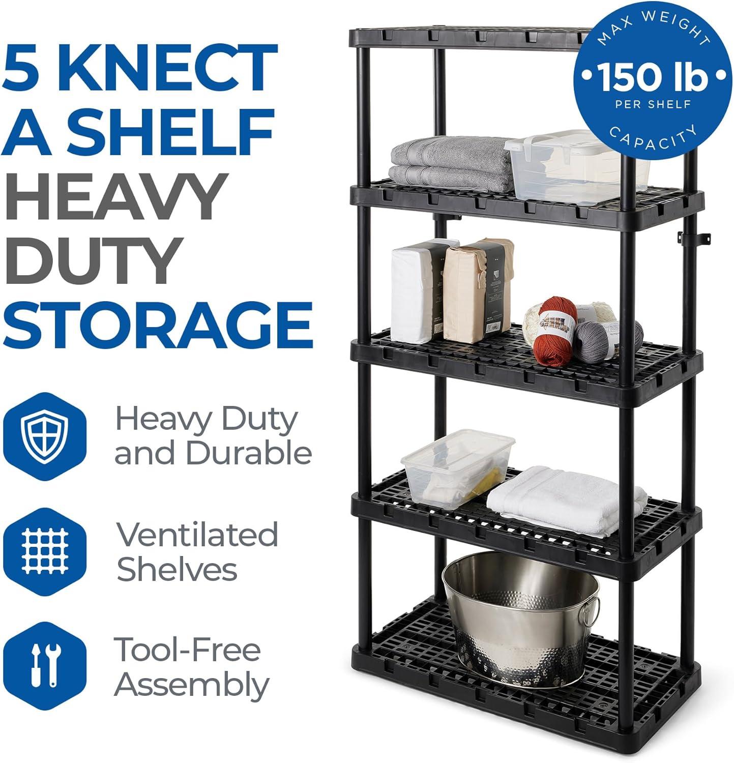 36'' W Plastic Shelving Unit