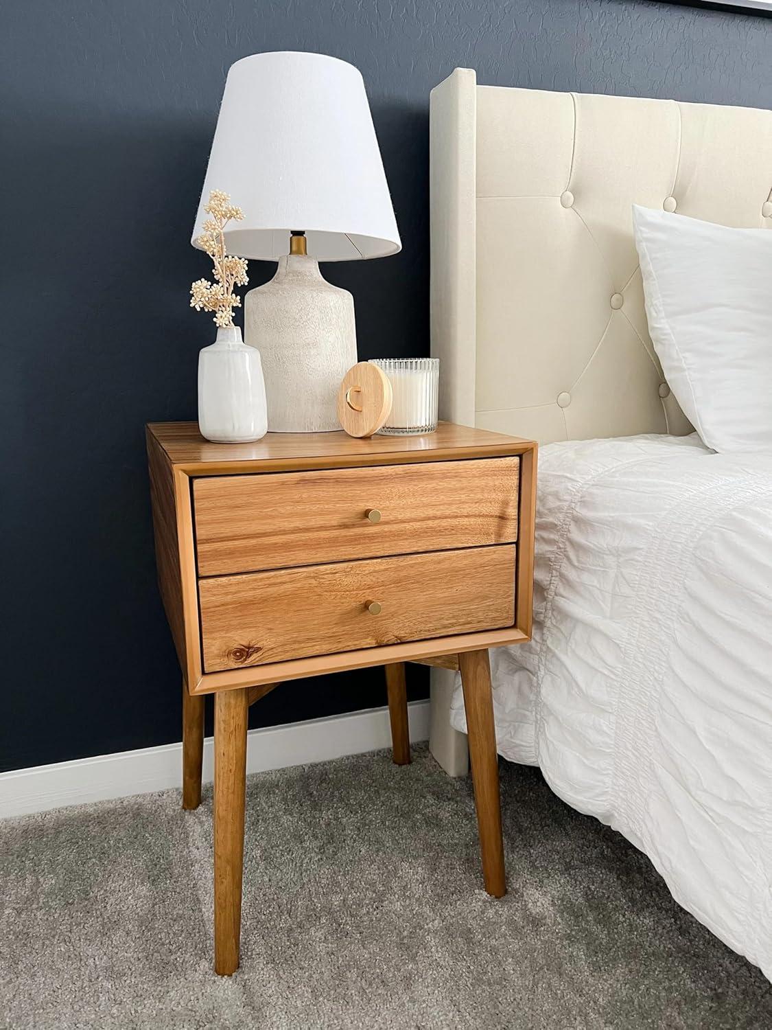 Nathan James Set of 2 Harper Nightstand Brown