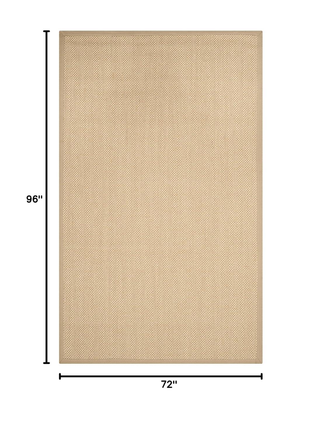 SAFAVIEH Natural Fiber Jovana Solid Area Rug, Maize/Linen, 6' x 8'