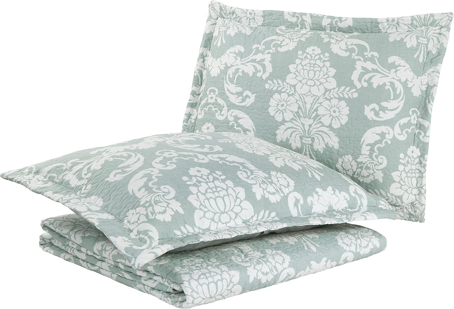 Laura Ashley Celina Patchwork Laura Ashley Reversible Cotton Quilt Set