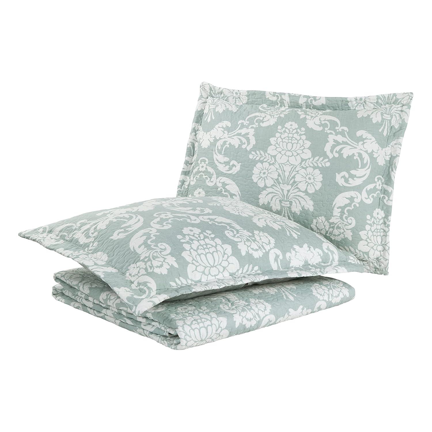 Laura Ashley Celina Patchwork Laura Ashley Reversible Cotton Quilt Set