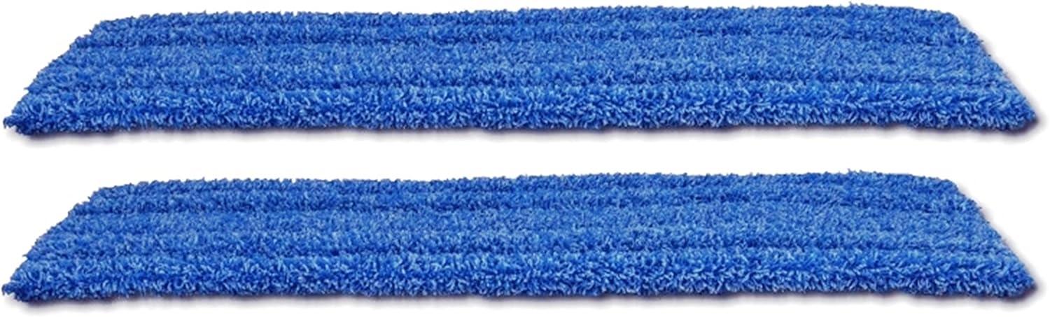 2-pack of 18 inch Inch Premium Microfiber Wet Mop Pads for Professional Commercial Microfiber Mops