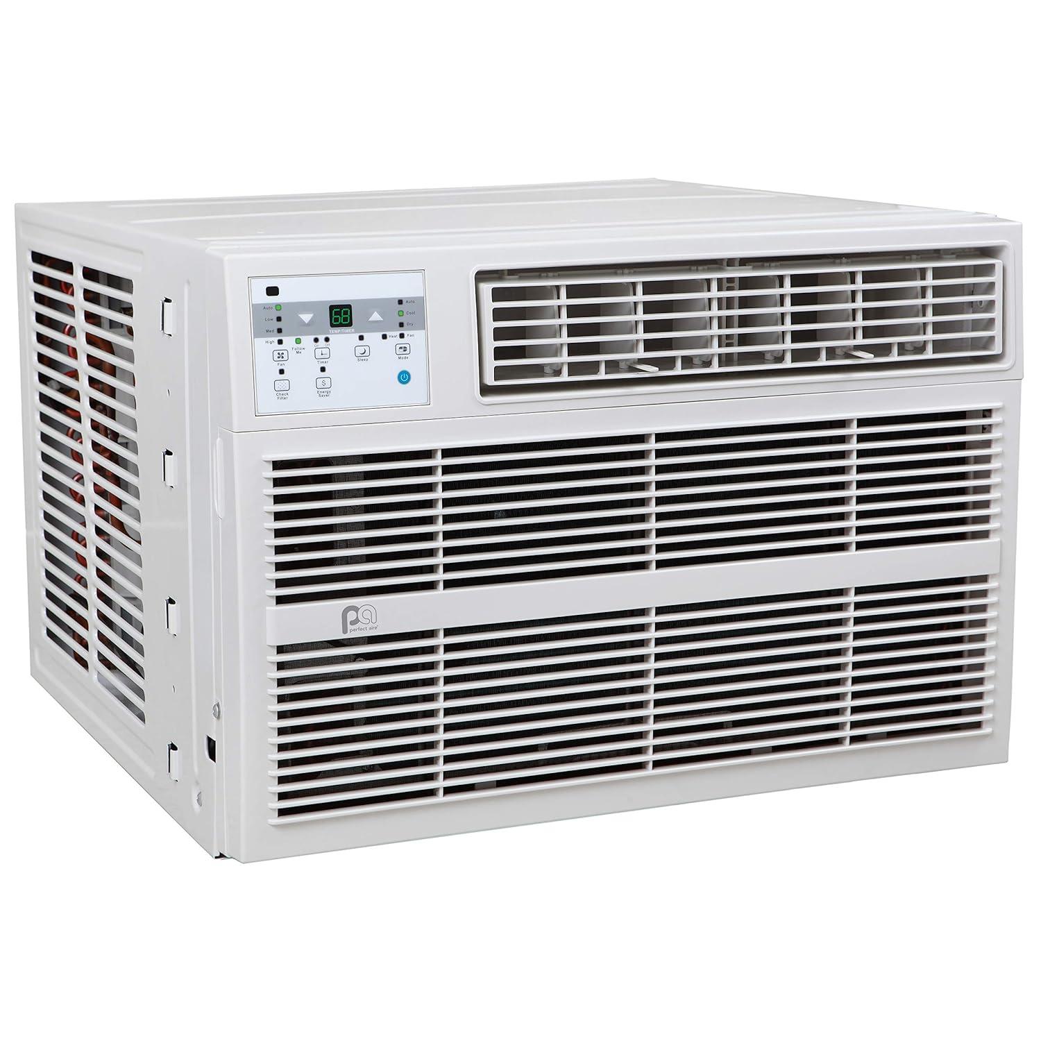 Perfect Aire Perfect Aire 12000 BTU Window Air Conditioner for 550 Square Feet with Heater and Remote Included