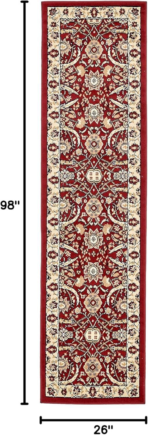 Unique Loom 2' 0 x 8' 2 Runner Red Espahan Cape Cod Area Rug