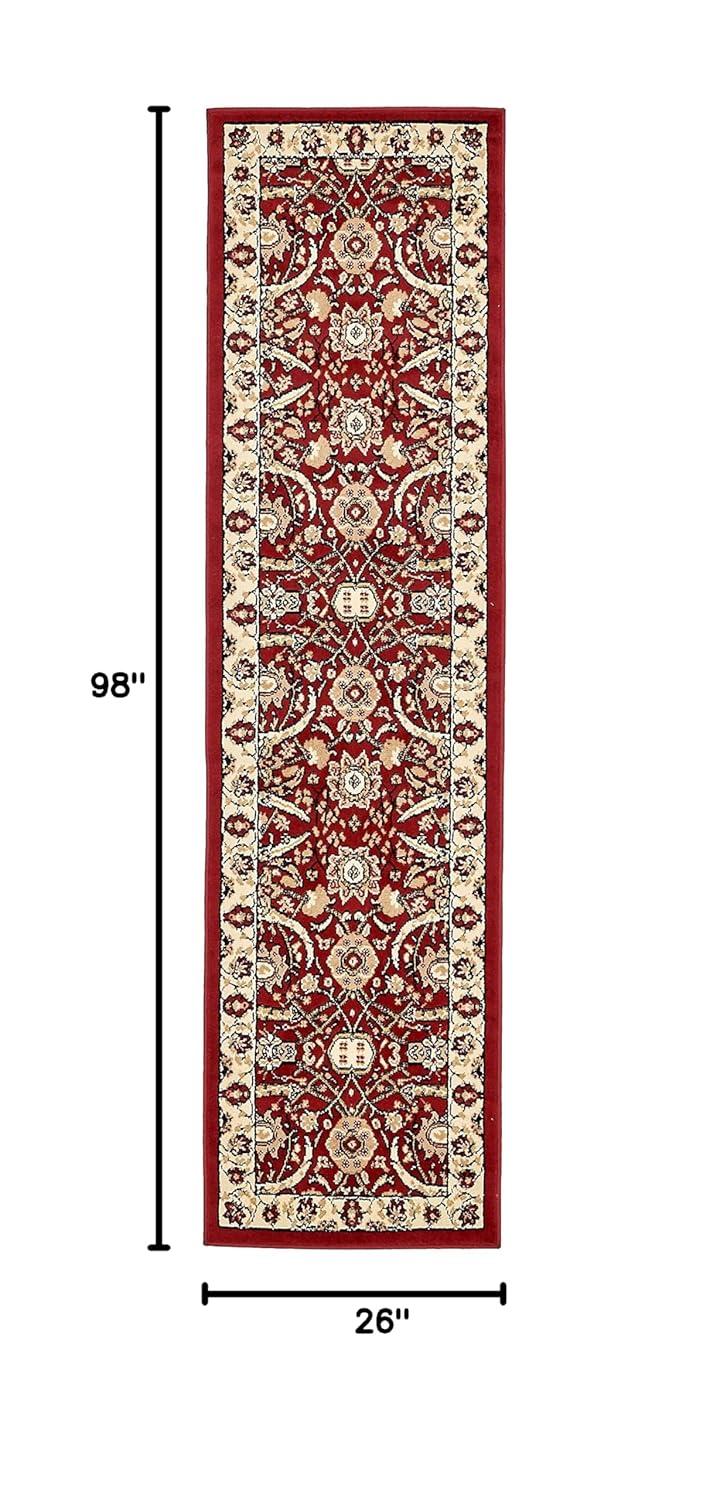 Unique Loom 2' 0 x 8' 2 Runner Red Espahan Cape Cod Area Rug