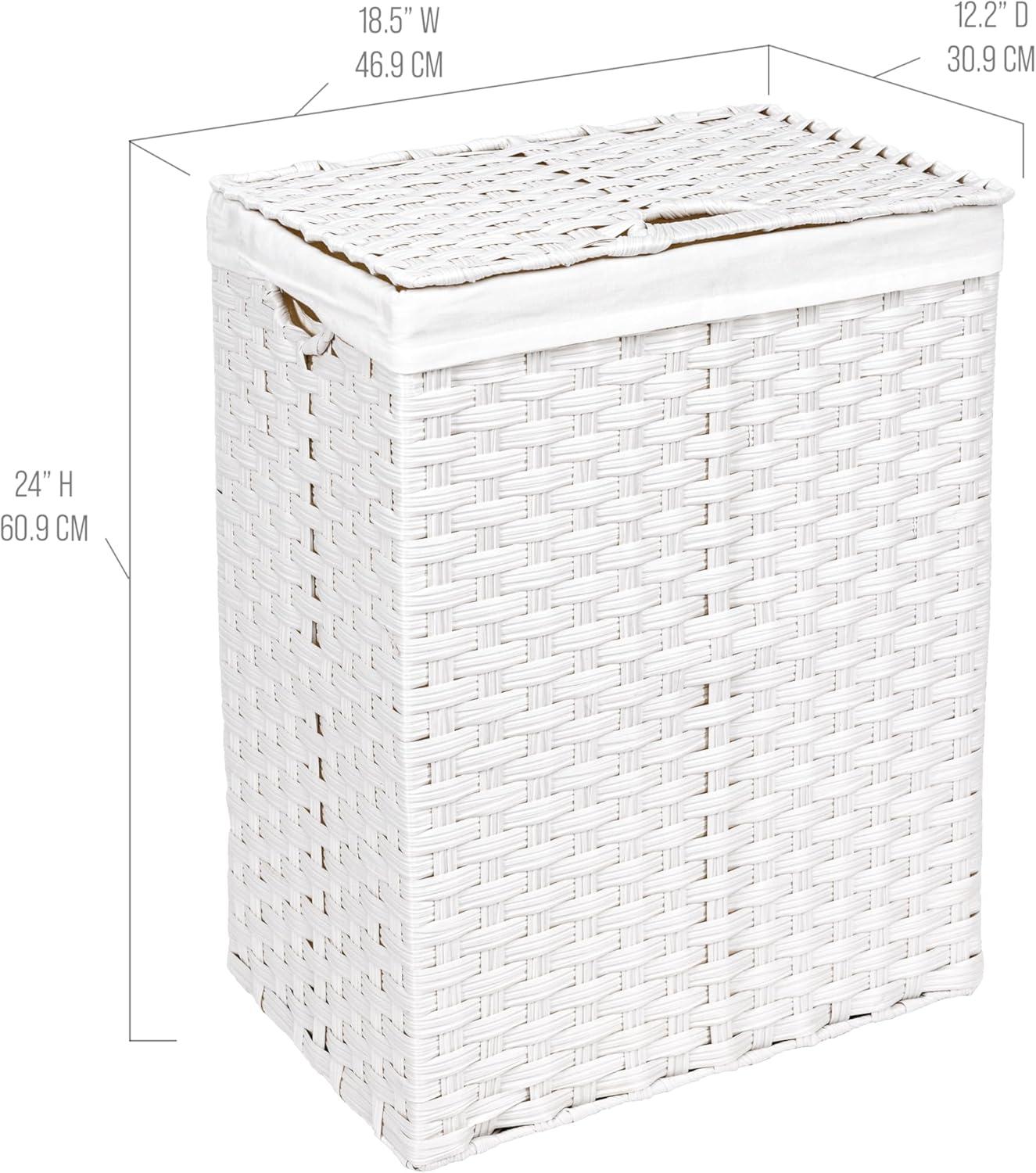 Handwoven Rectangle Laundry Hamper