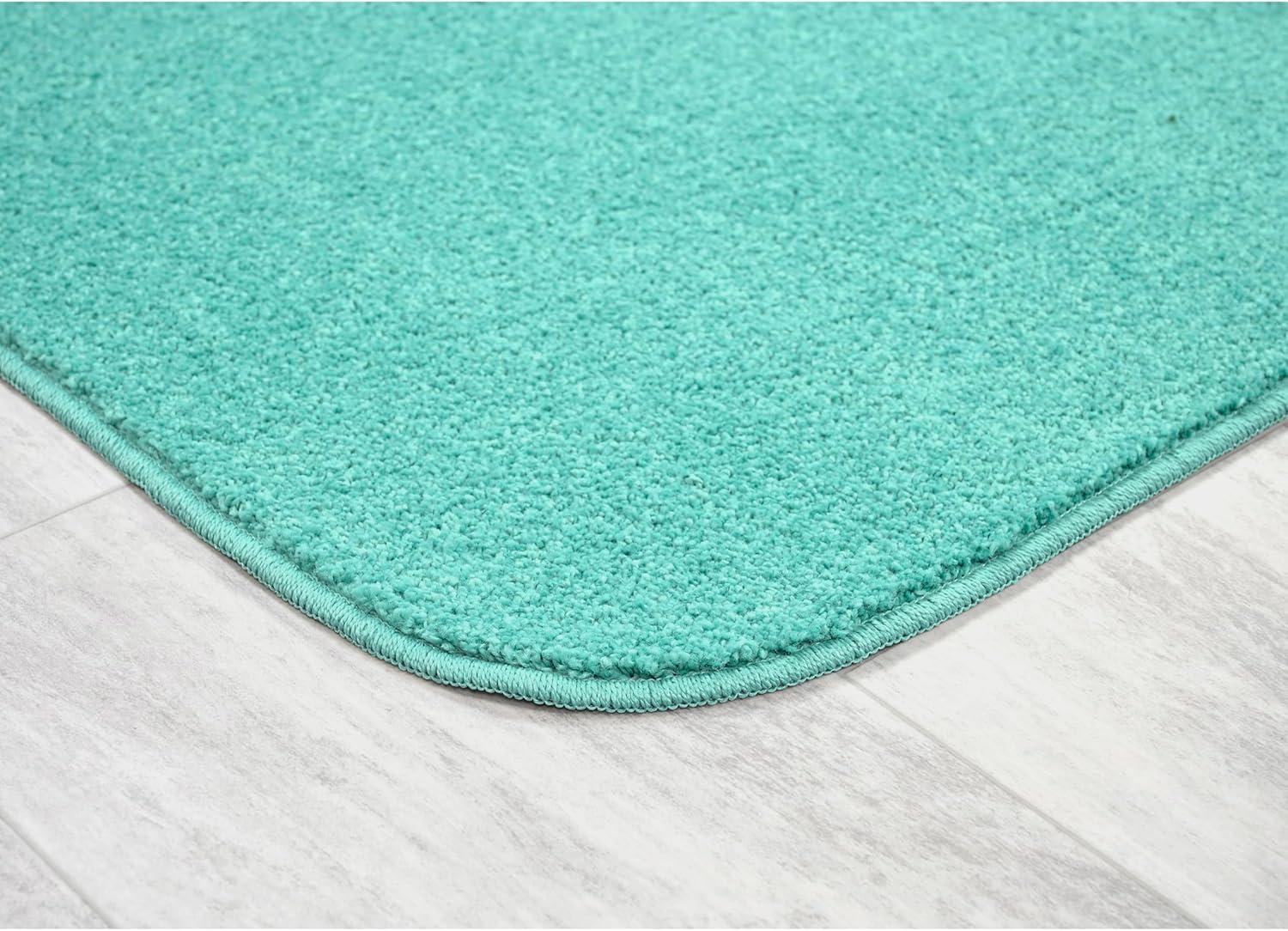 Garland Rug Gramercy 2pc Washable Bathroom Rug Set Sea Foam: Non-Skid, Machine Made, Tufted Design