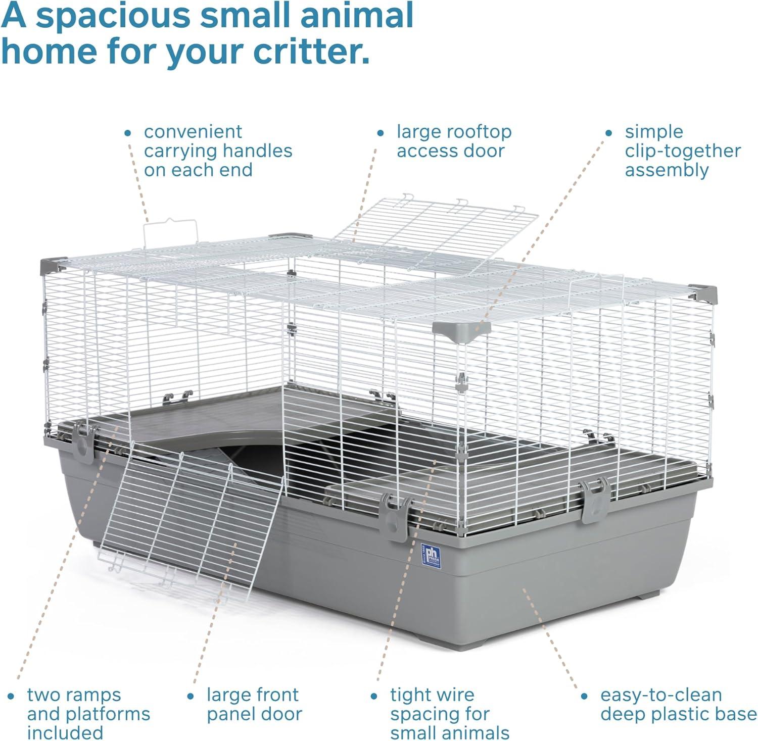 Ranch Universal Small Animal Home, Gray & White