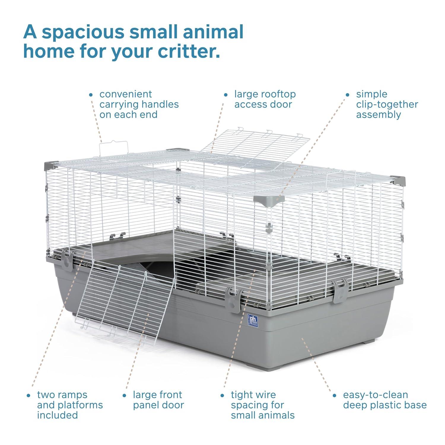 Ranch Universal Small Animal Home, Gray & White