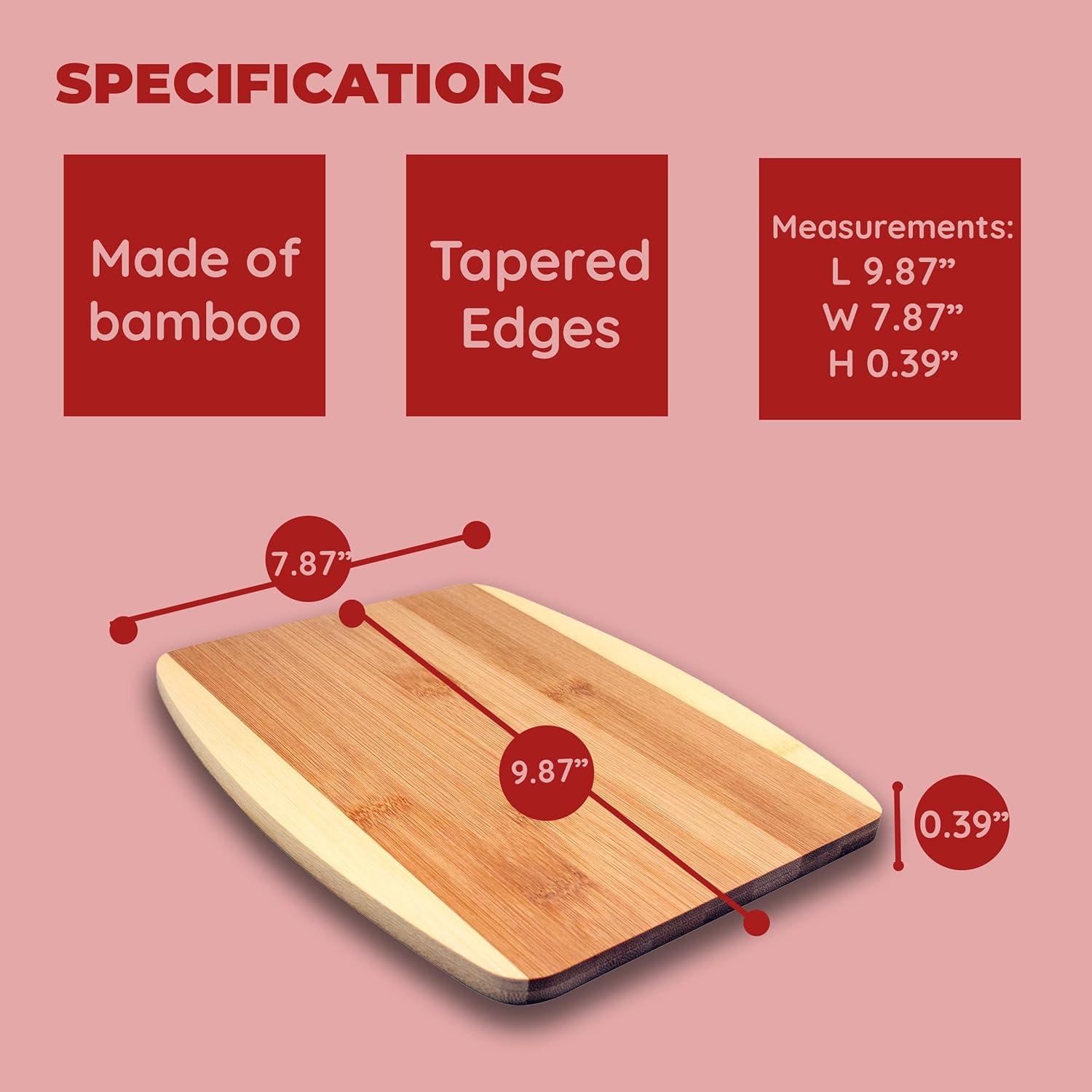 Eco-Friendly Bamboo Rectangular Cutting Board Set