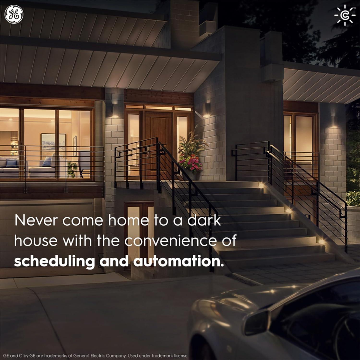 C by GE On/Off 3-Wire Smart Switch - Works with Alexa + Google Home Without Hub, Button Style Smart Switch, Single-Pole/3-Way Replacement, White