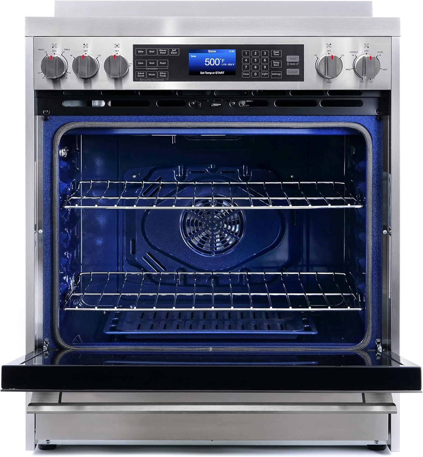 Cosmo 30" Stainless Steel Electric Range with Convection Oven