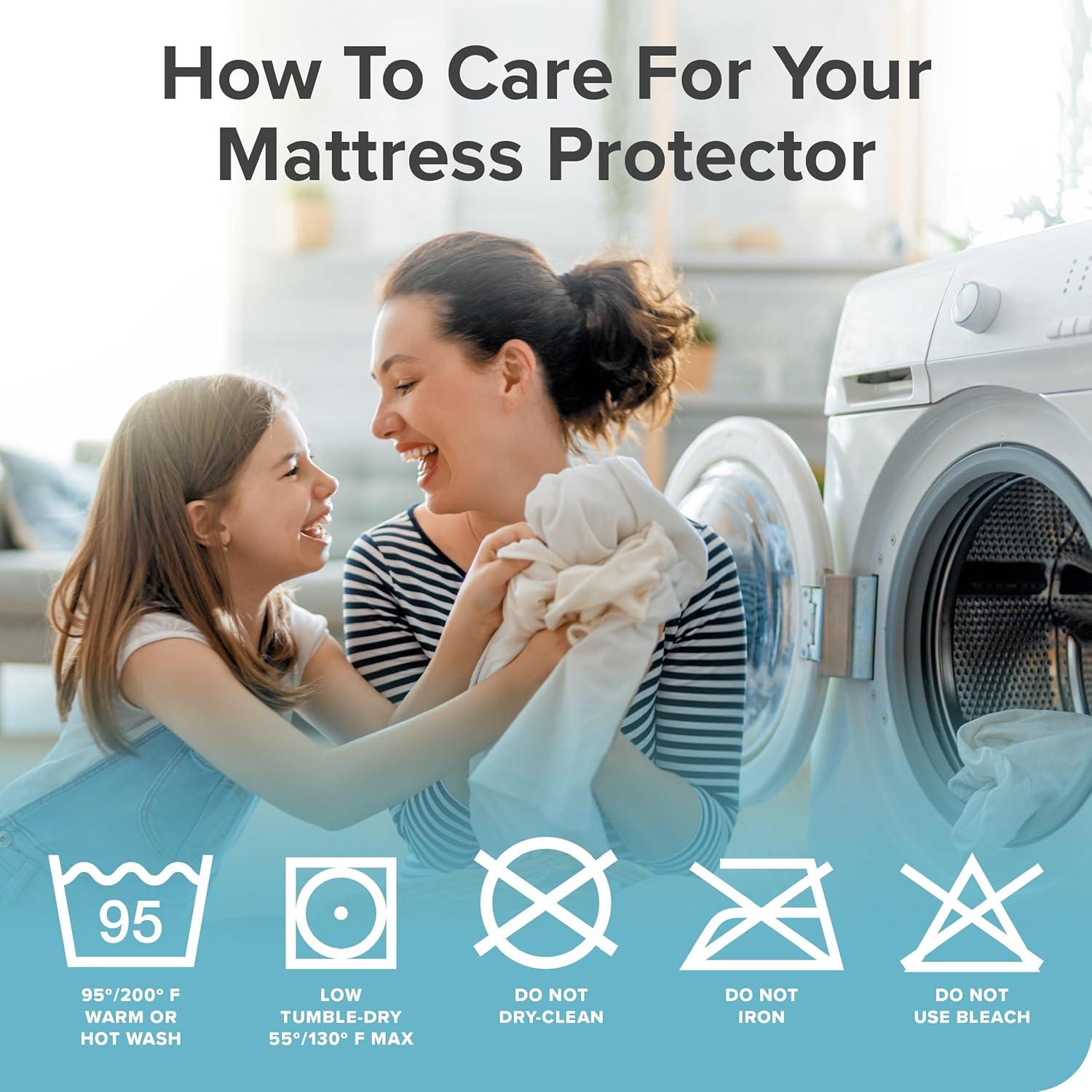 Breathable Waterproof Mattress Protector by Bare Home