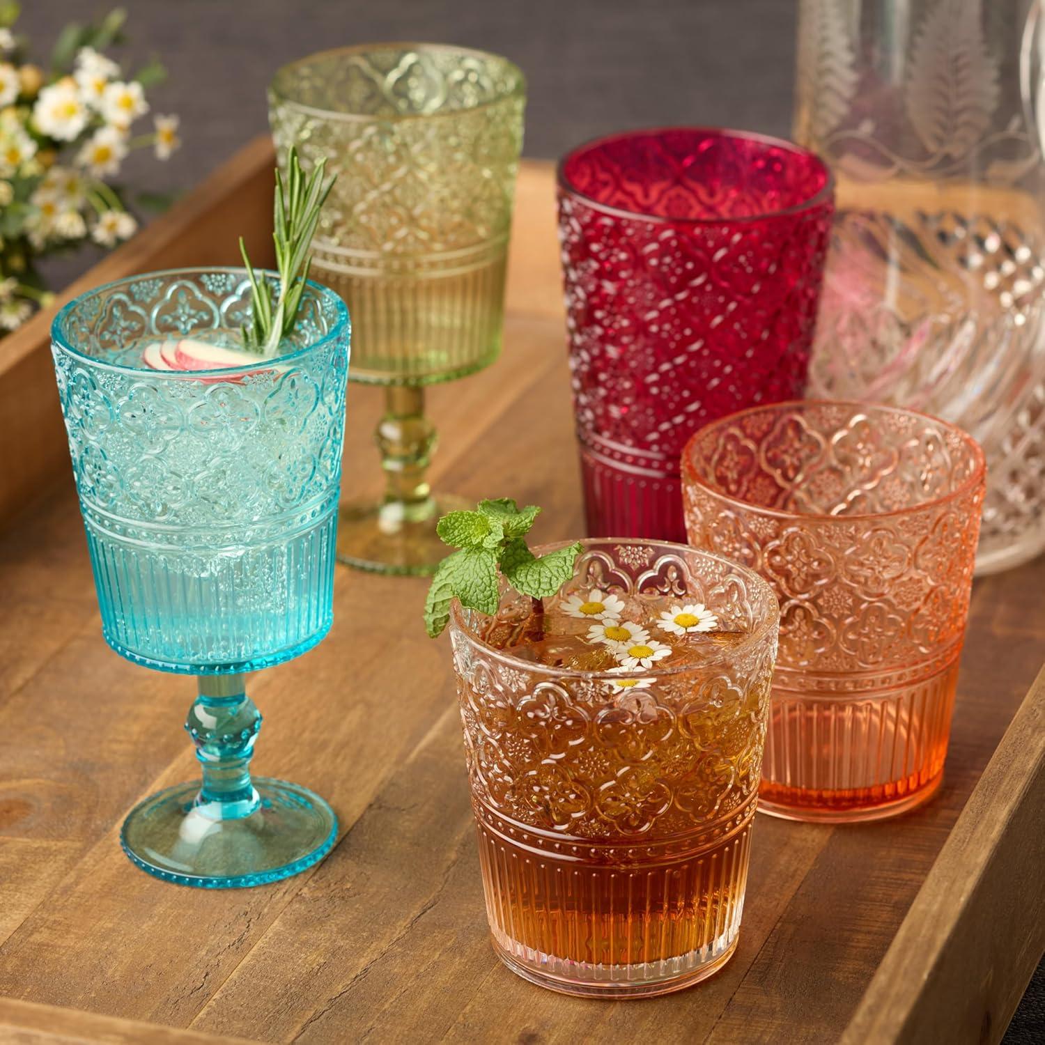 Certified International Victoria Set of 6 Acrylic Ice Tea Glass 22 oz