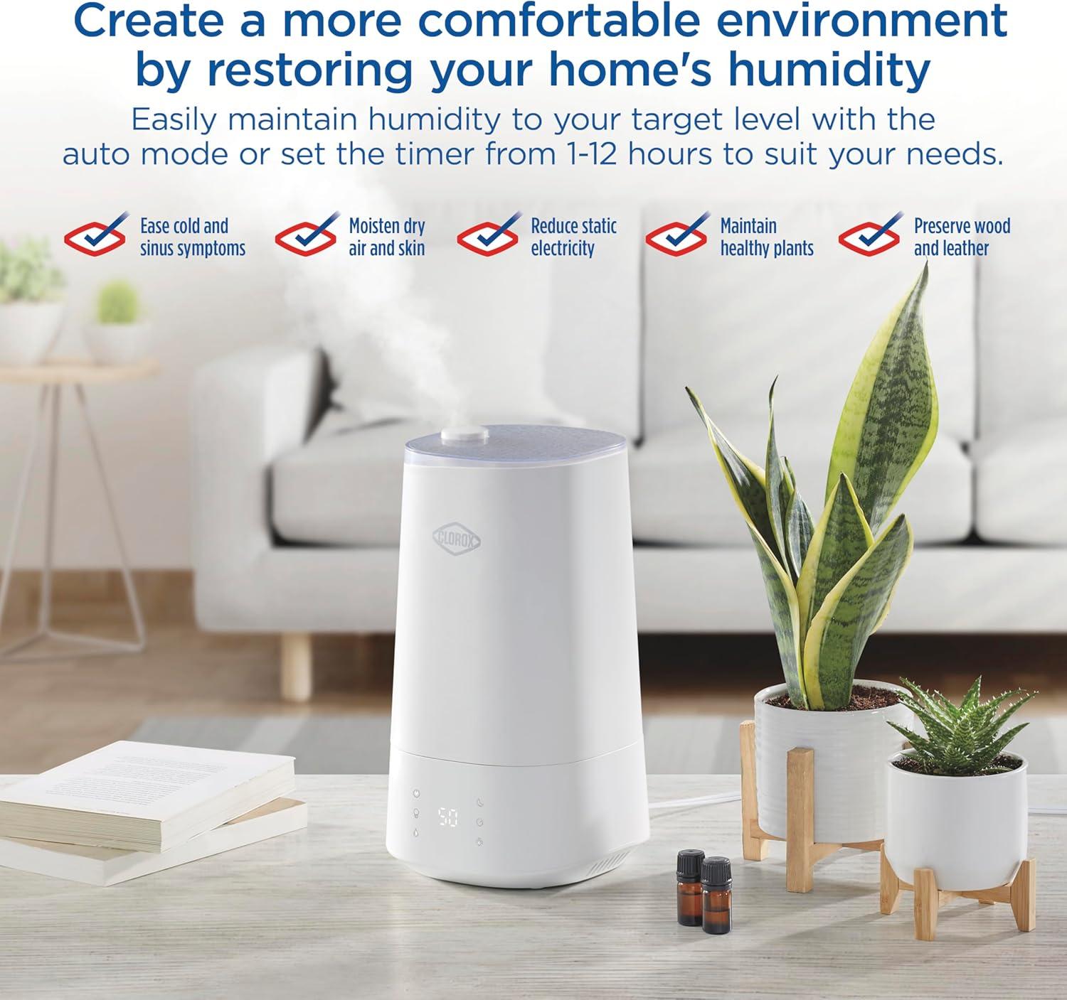 Clorox Clorox Cool Mist Ultra Clean Cool Mist Humidifier With UV Led Light
