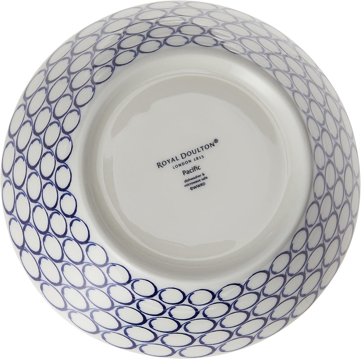 1815 Pacific Bowl 16cm 6.3in, Blue Mixed Patterns, Set of 6