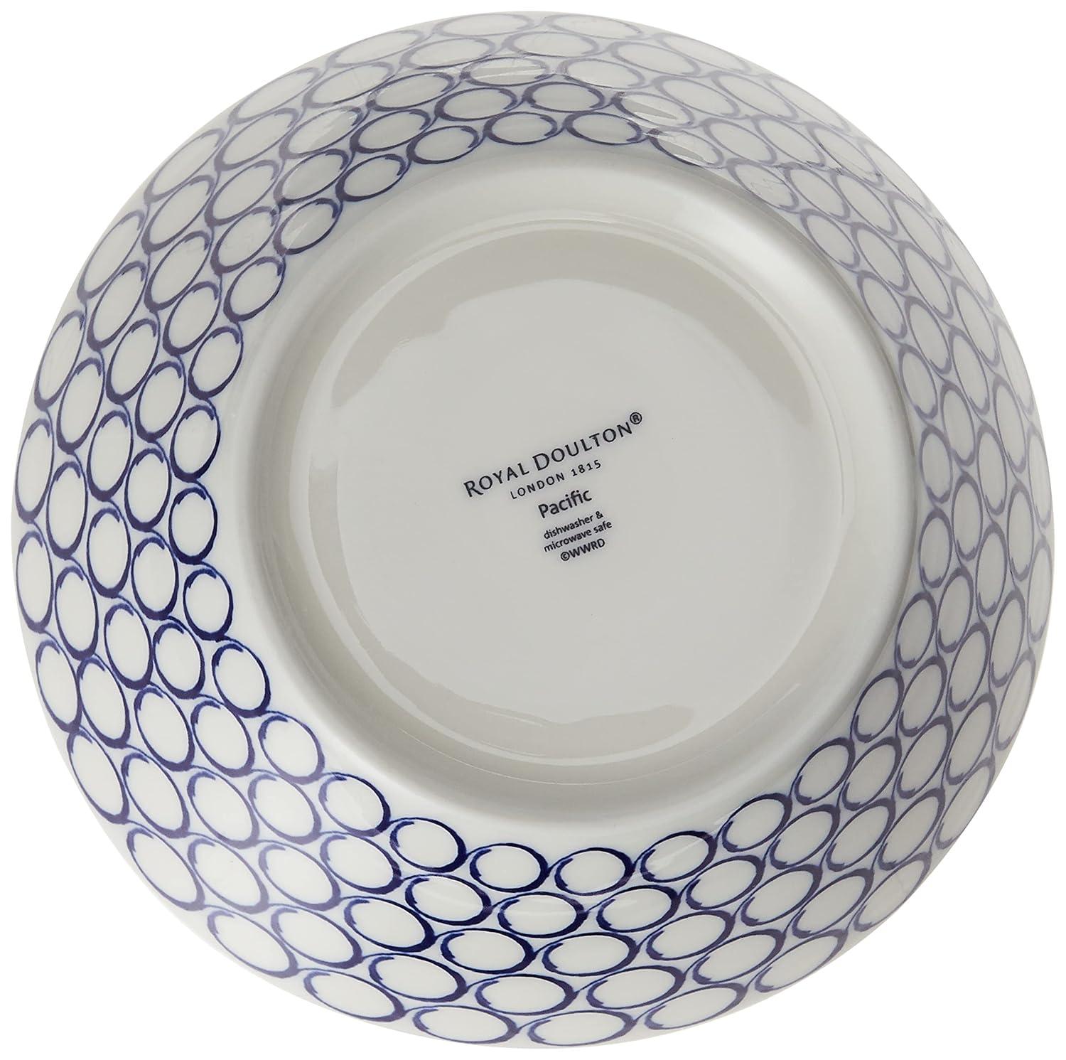 1815 Pacific Bowl 16cm 6.3in, Blue Mixed Patterns, Set of 6