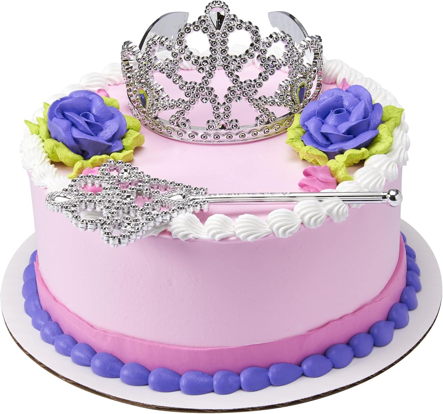 A Birthday Place Princess Crown Tiara and Scepter Cake Decorating Set