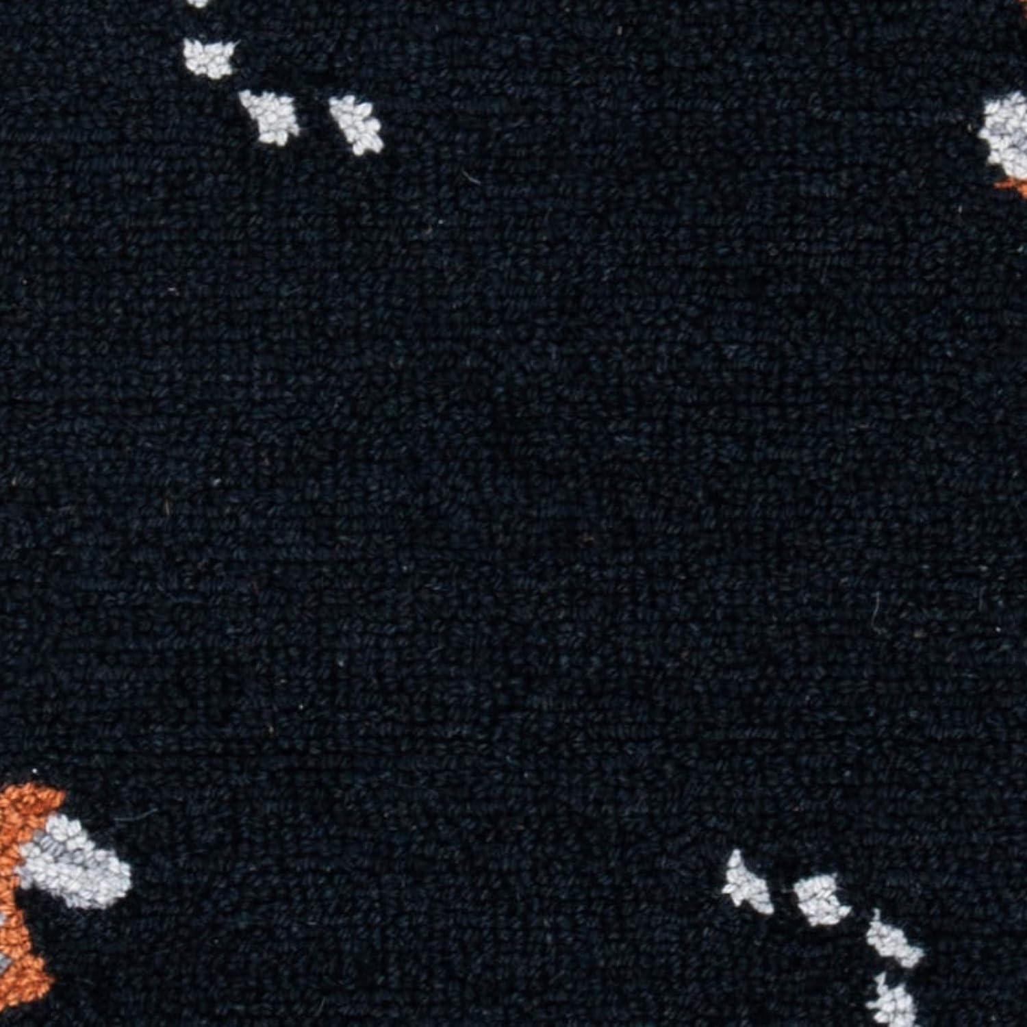 Chelsea HK56 Handmade Accent Rug - 2'9"x4'9" - Black - Safavieh