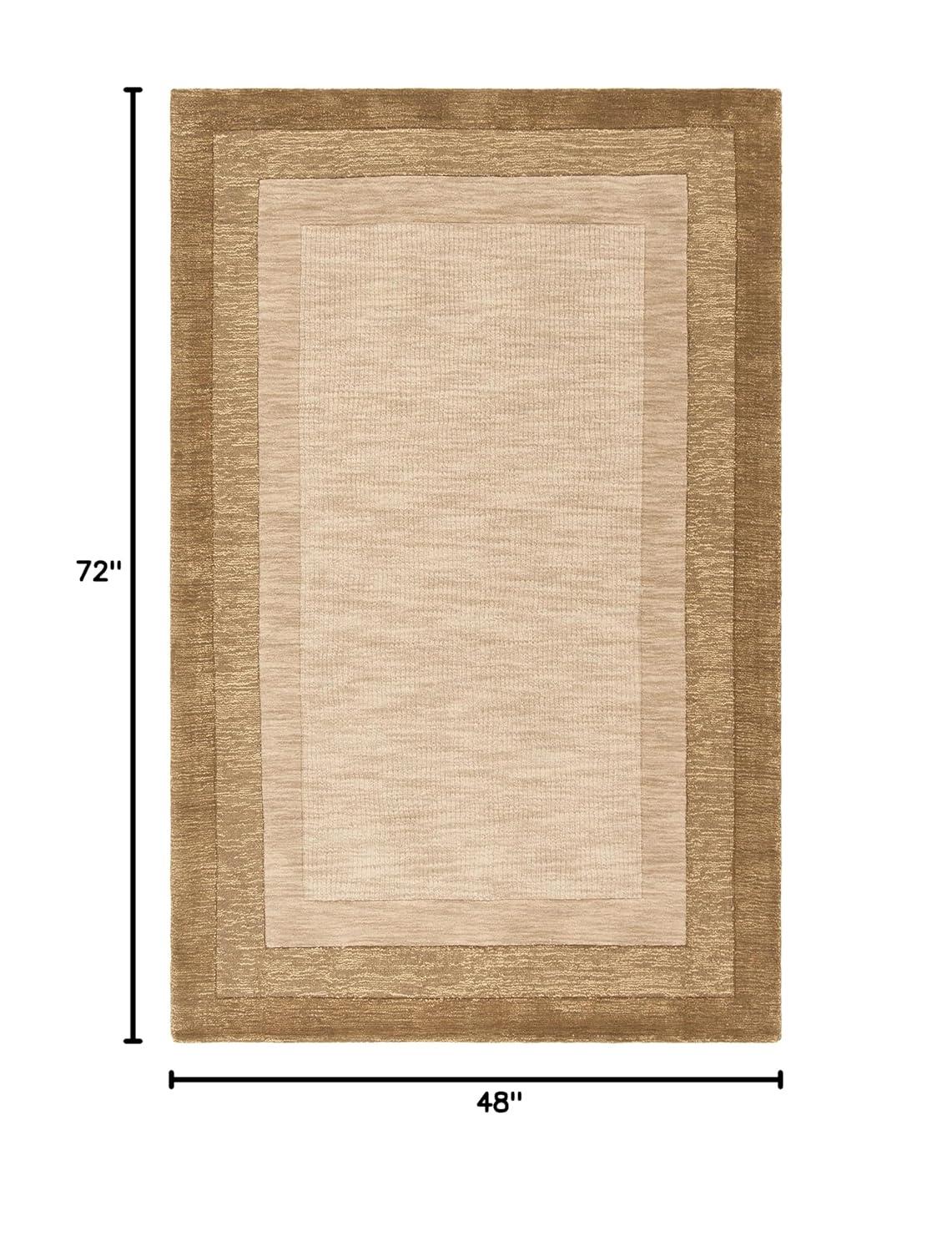 Impressions IM821 Hand Loomed Area Rug - Beige/Brown - 4'x6' - Safavieh