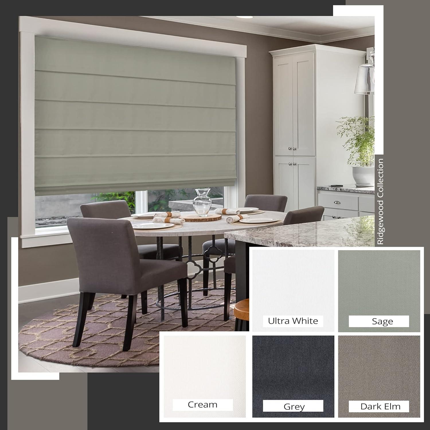 Chicology Light Filtering Roman Shade