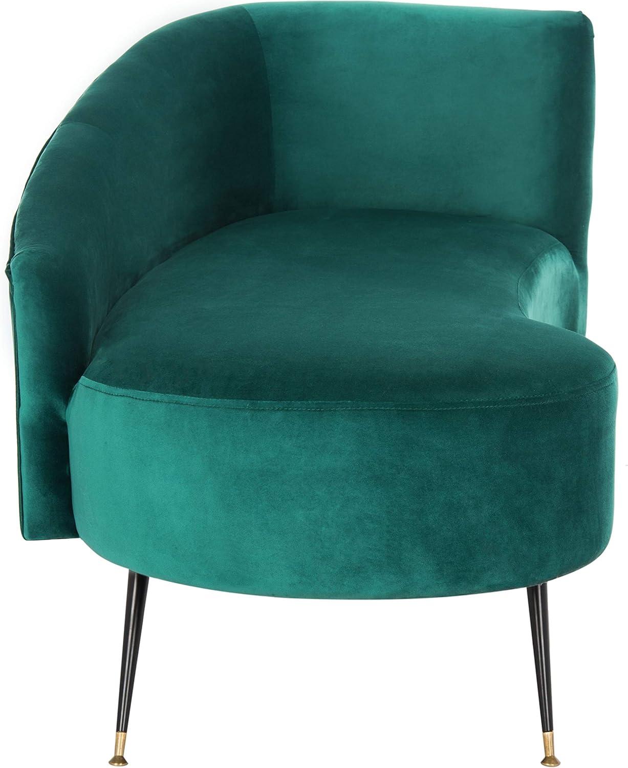 SAFAVIEH Evangeline Parisian Settee Emerald / Black