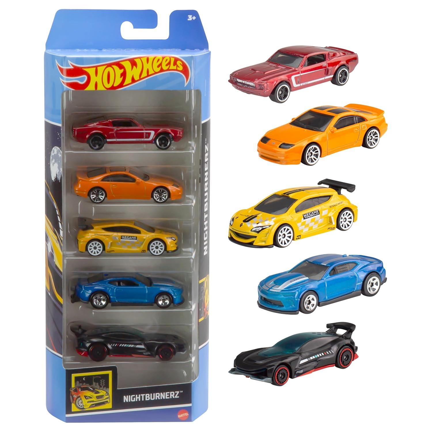 Hot Wheels Diecast  Cars -  5pk (Colors May Vary)