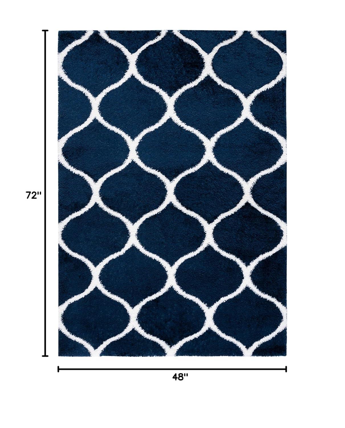 Red Barrel Studio® Tahoe Shag Performance Geometric Rug