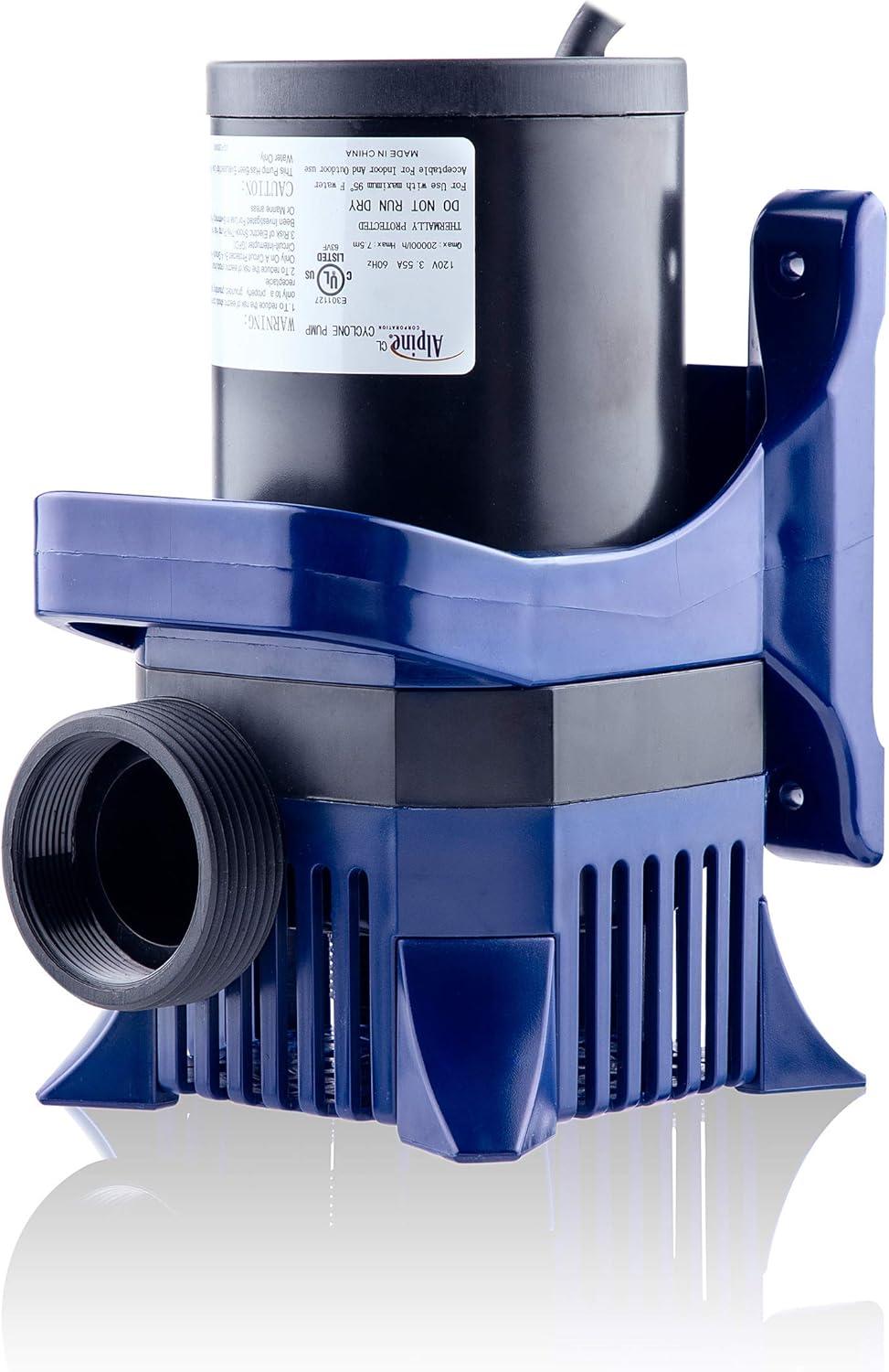 8000GPH Cyclone Pump with 33' Cord Black - Alpine Corporation