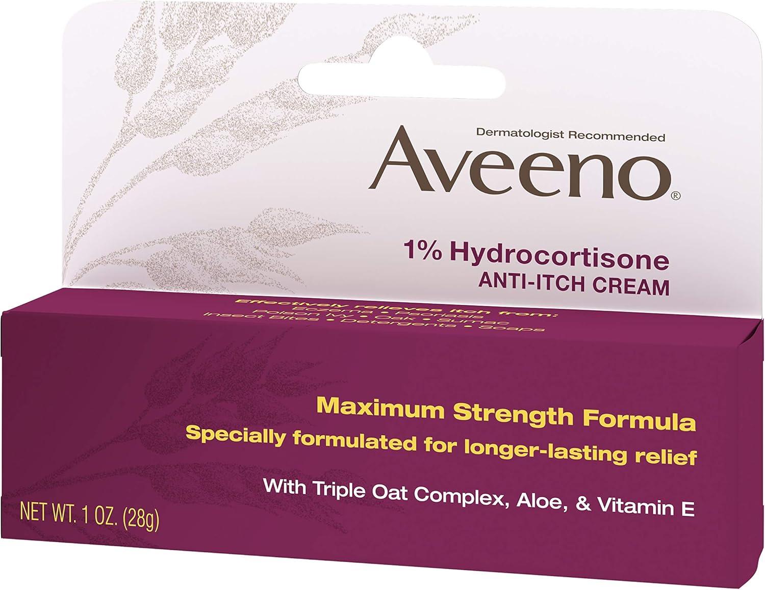 Aveeno Active Naturals Anti-itch Cream - 1oz
