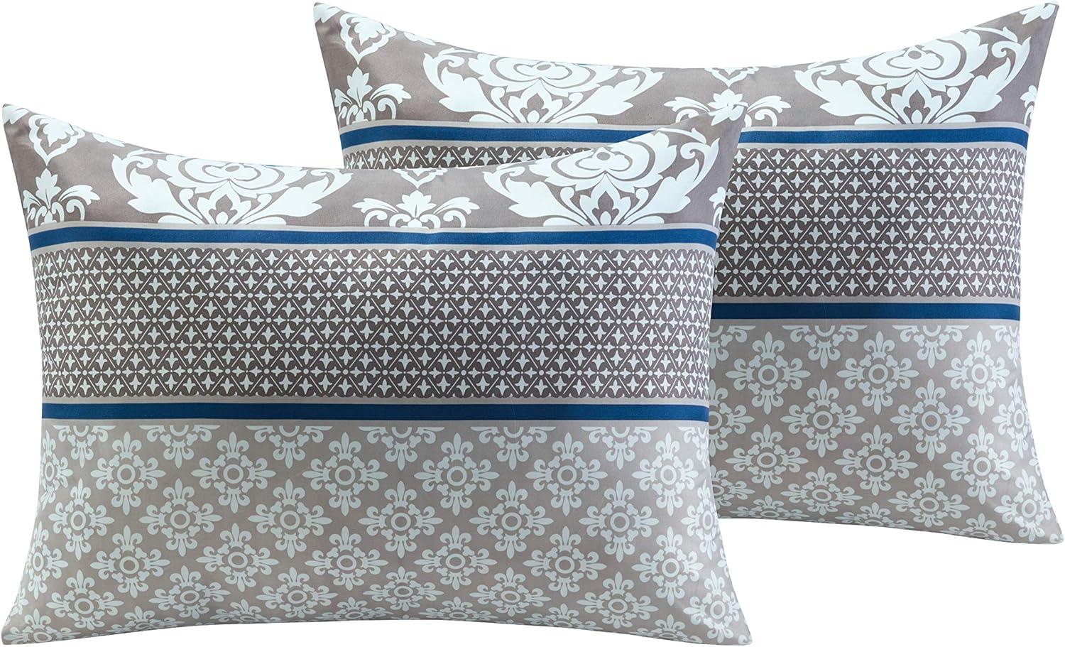 Beckham Bed in a Bag Comforter Set Blue - VCNY Home