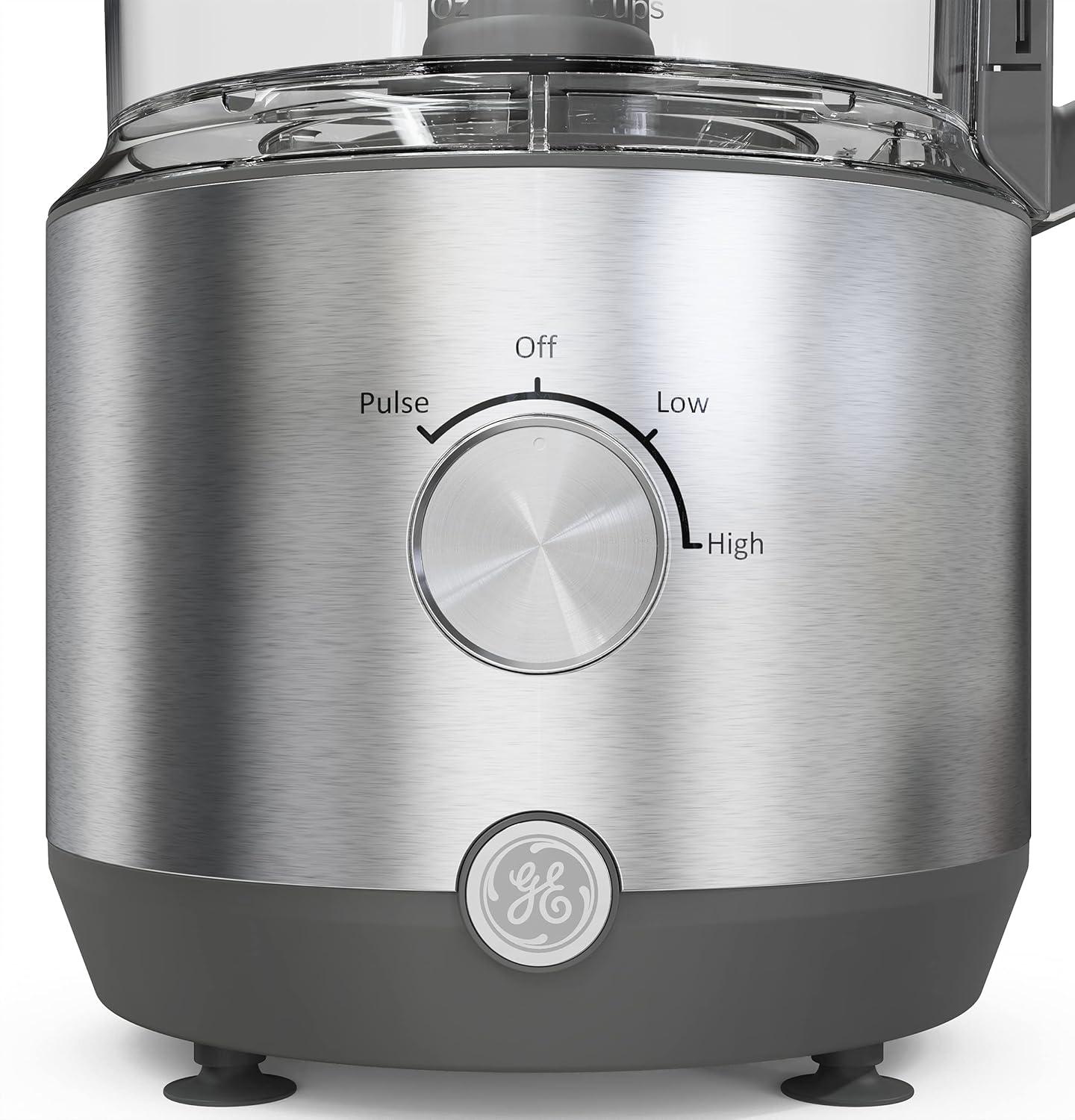 Stainless Steel 12-Cup Food Processor with Variable Speed