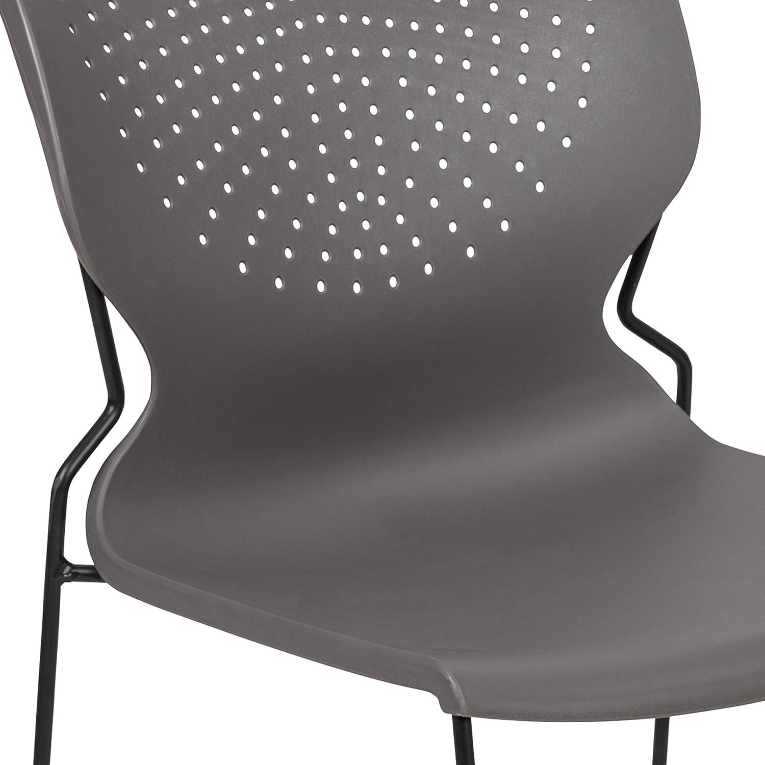 Everleigh 661 lb. Capacity Full Back Stack Chair with Powder Coated Frame