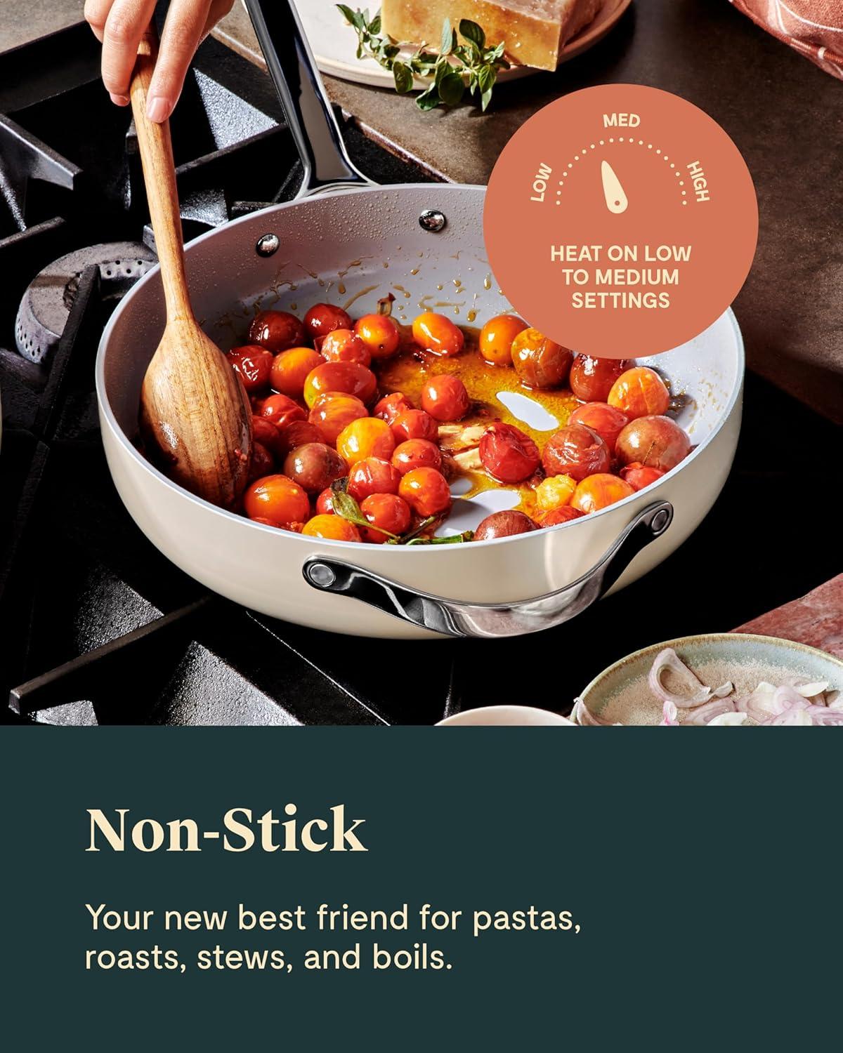 Caraway Sage Green Non-Stick Ceramic Sauté Pan