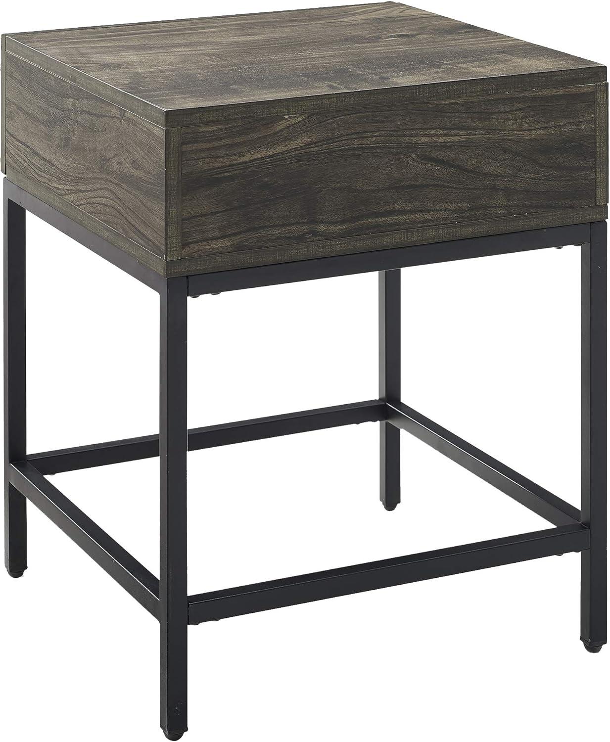 Crosley Jacobsen 1 Drawer End Table in Brown Ash