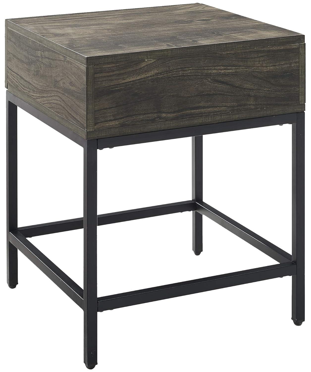Crosley Jacobsen 1 Drawer End Table in Brown Ash