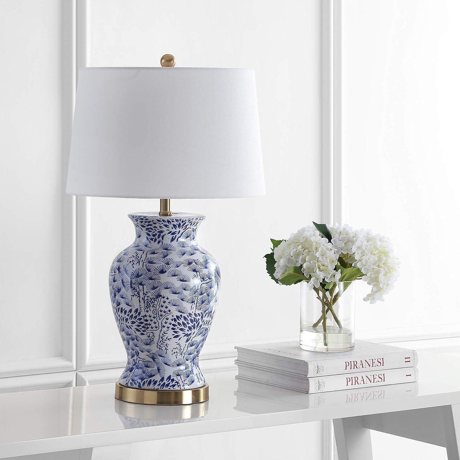 Alona Table Lamp (Set of 2) - Blue/White - Safavieh.