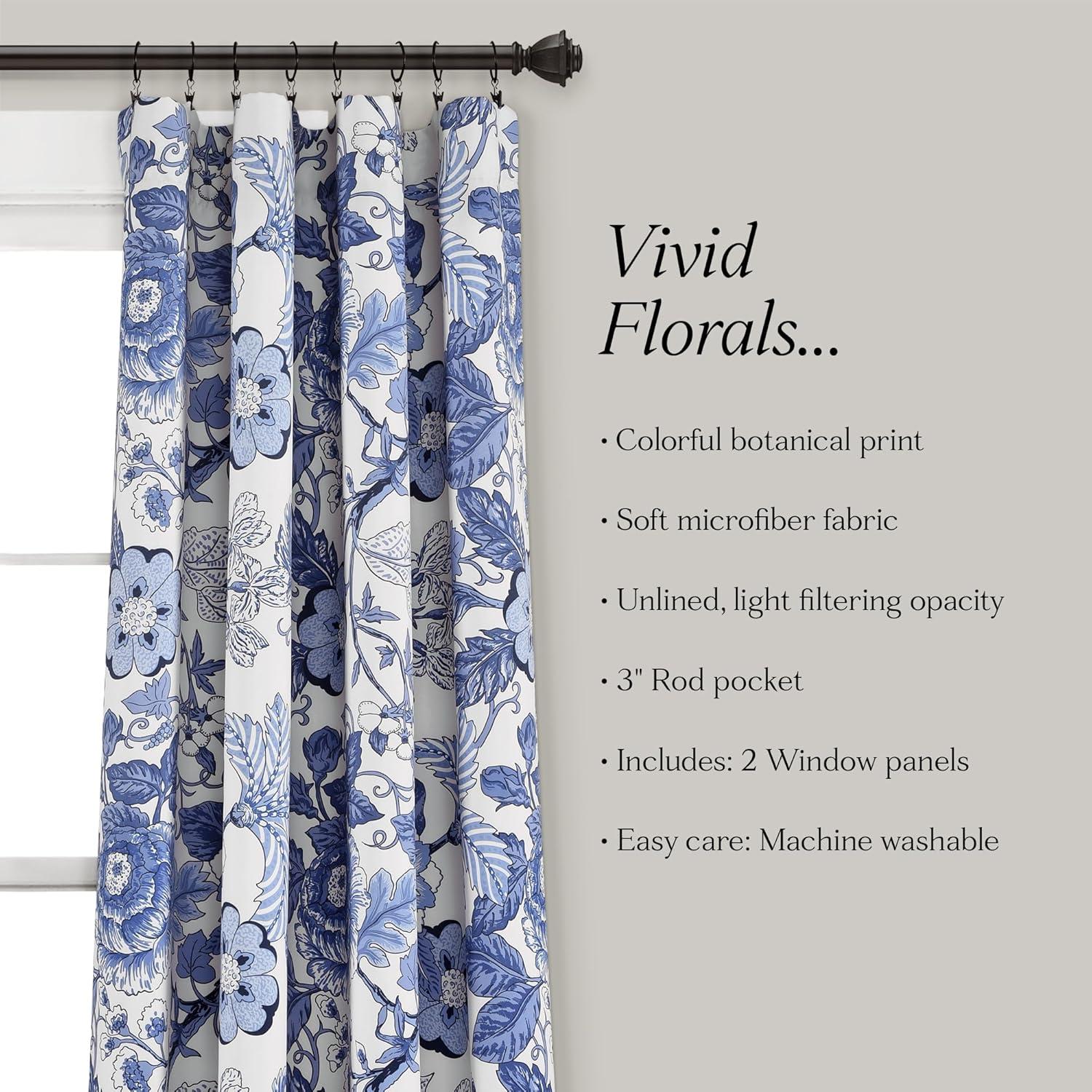 Lush Decor Polyester Room Darkening Curtain Pair (Set of 2)