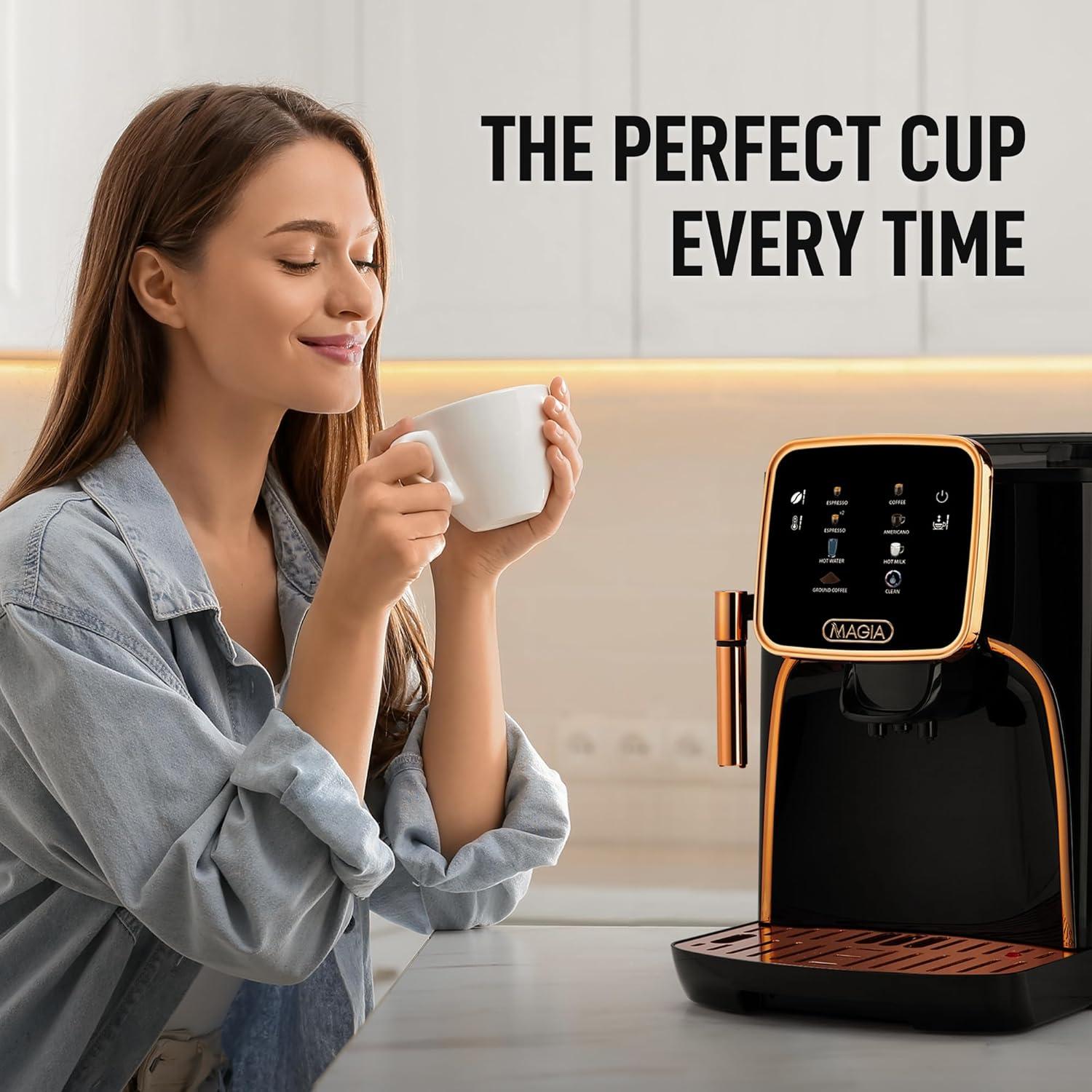 Zulay Kitchen Zulay Kitchen Magia Clasica - Fully Automatic Espresso Machine With Grinder and Touch Screen