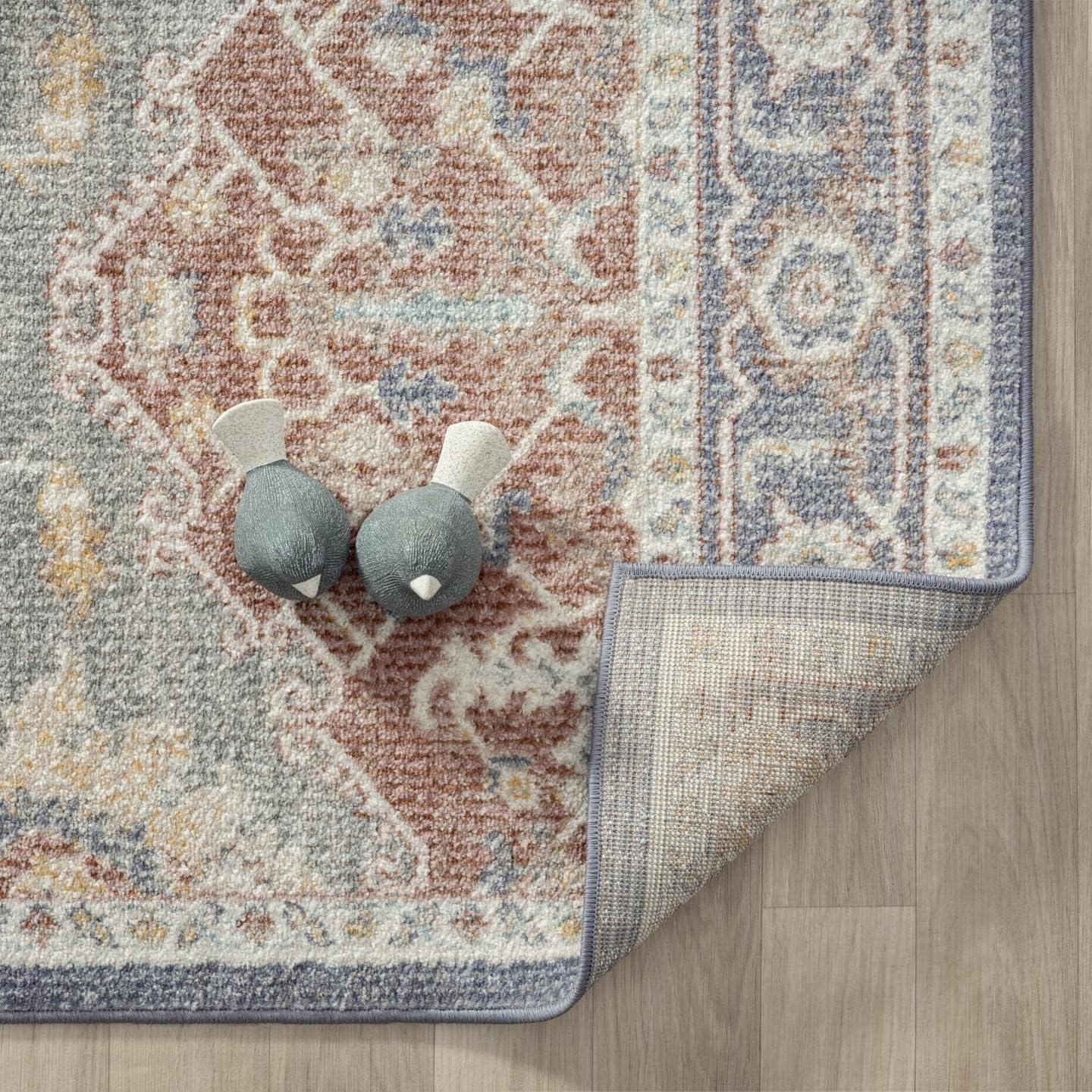 Luxe Weavers Floral Oriental Ivory 8x10 Area Rug