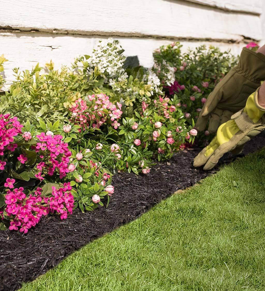Evergreen Enterprises, Inc Perma Mulch Recycled Rubber Garden Border Edging, 120" L