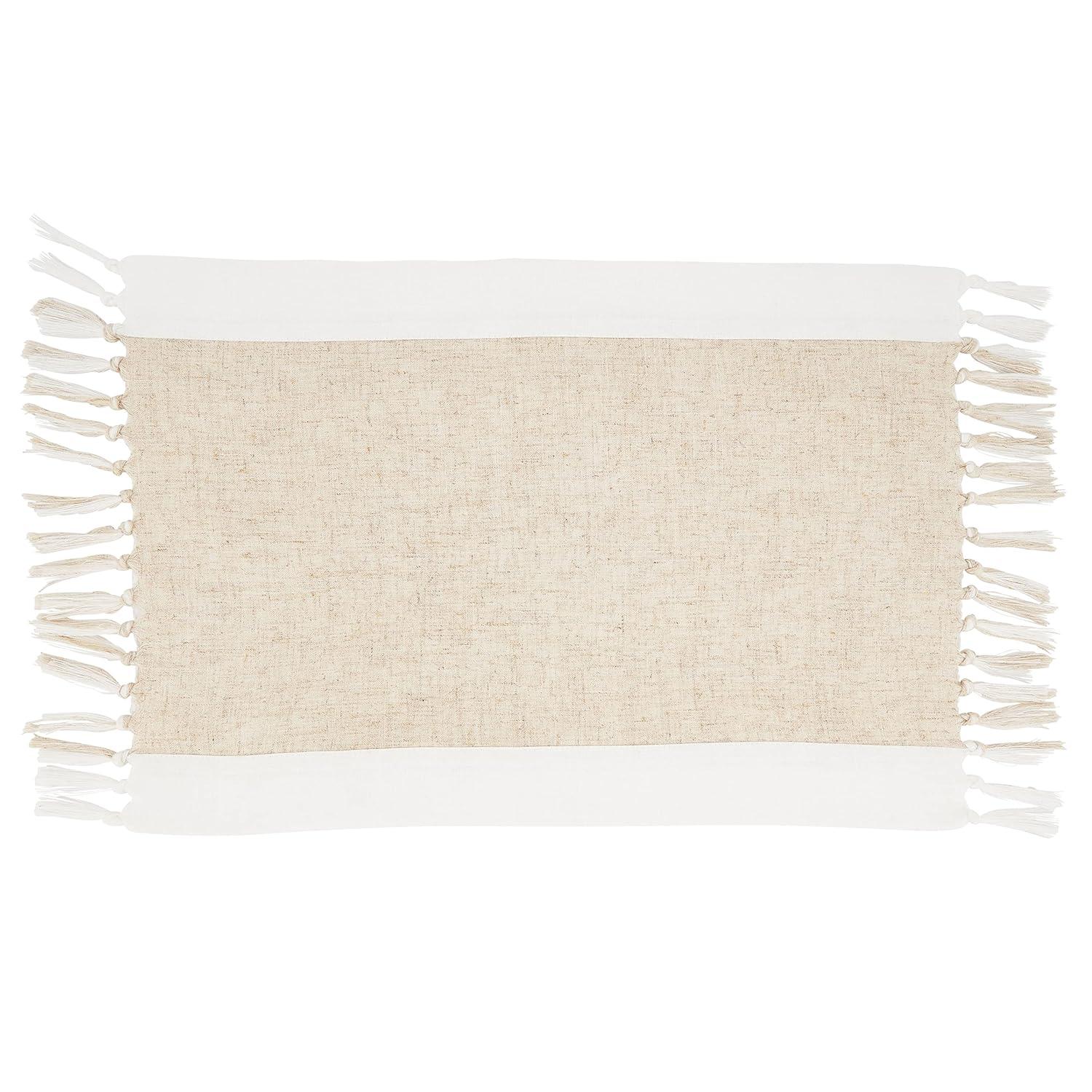 Saro Bridger Collection Polyester No Pattern Rectangle Placemat (Set of 4)