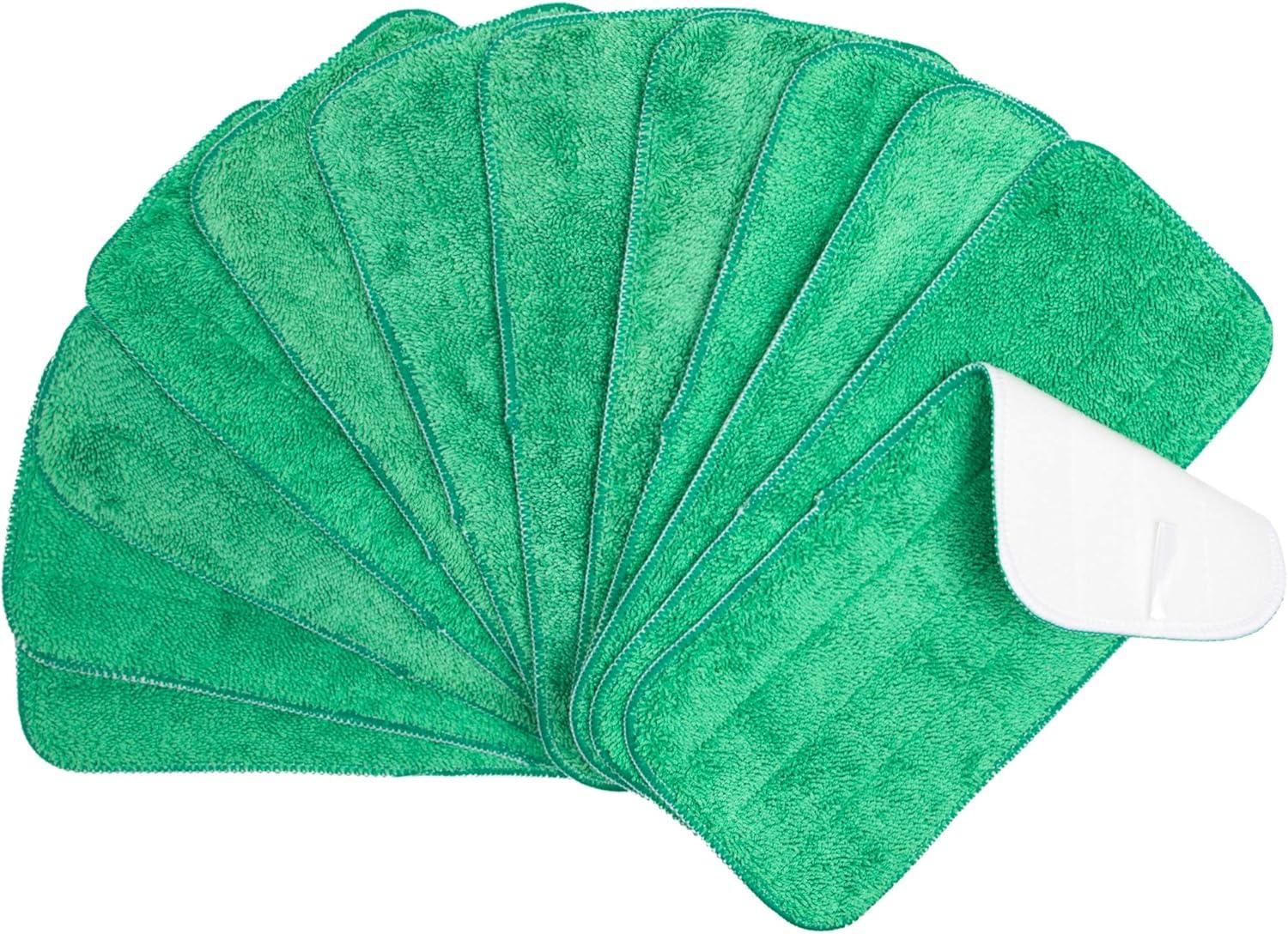Arkwright Wet Mop Replacement Pads (12 Pack), Microfiber, 24 in., Green
