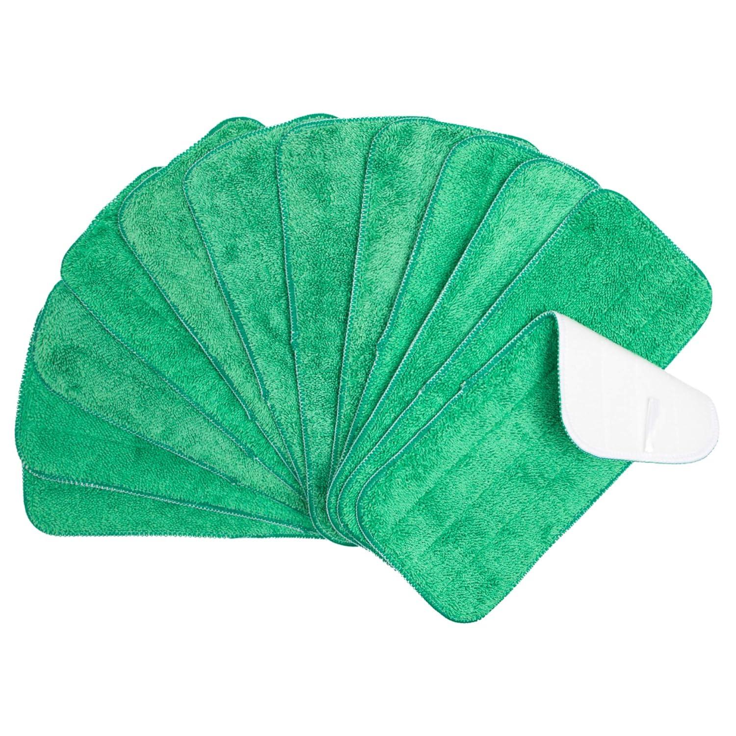 Arkwright Wet Mop Replacement Pads (12 Pack), Microfiber, 24 in., Green